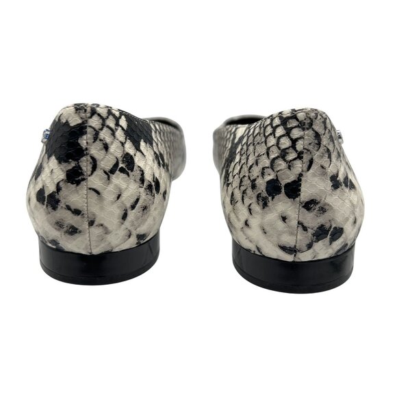 Calvin Klein Emerin Womens 6 Pointed Toe Vegan Snakeskin Slip Ons Comfort Shoes - Picture 6 of 15